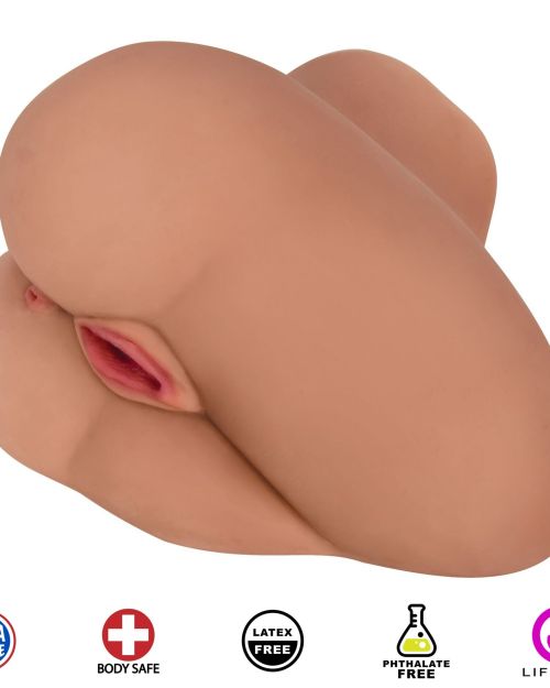 Curve Toys Mistress Alexis Sidesaddle Butt Latte