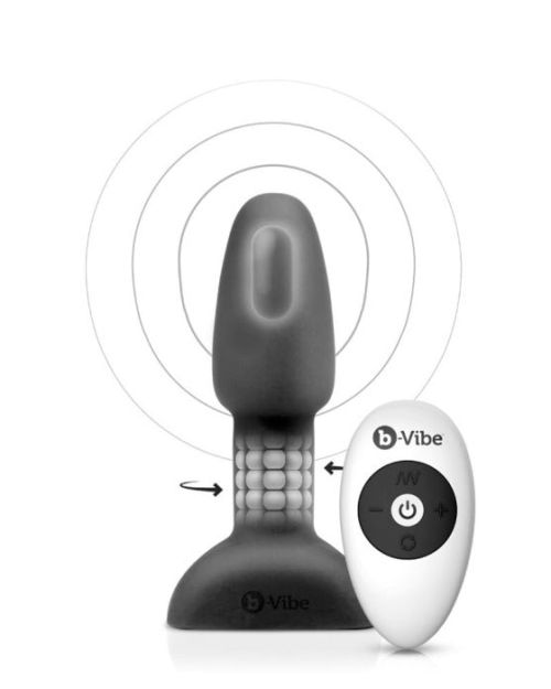 B-Vibe Rimming Petite Vibrerende Buttplug 12 Cm Blauw