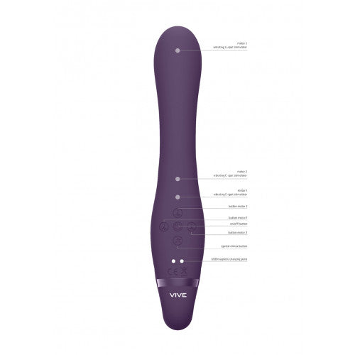 Vive Suki Rabbit Vibrator 22 Cm Purper