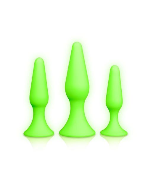Ouch! Glow in the Dark Butt Plug Set