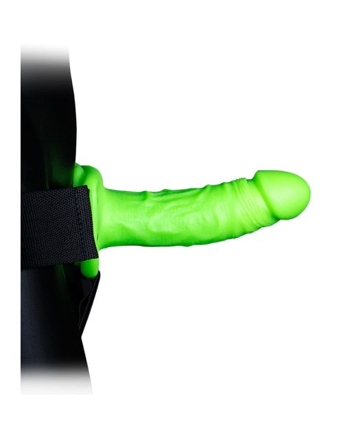 Ouch! Glow in the Dark Voorbinddildo Met Harnas 18 cm