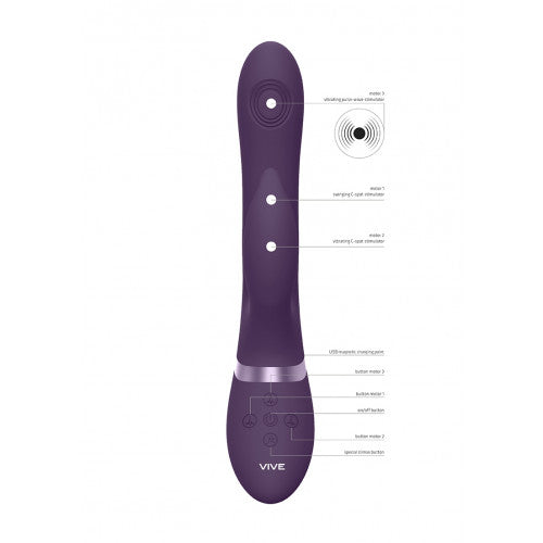 Vive Aimi Vibrator 22 Cm Purper