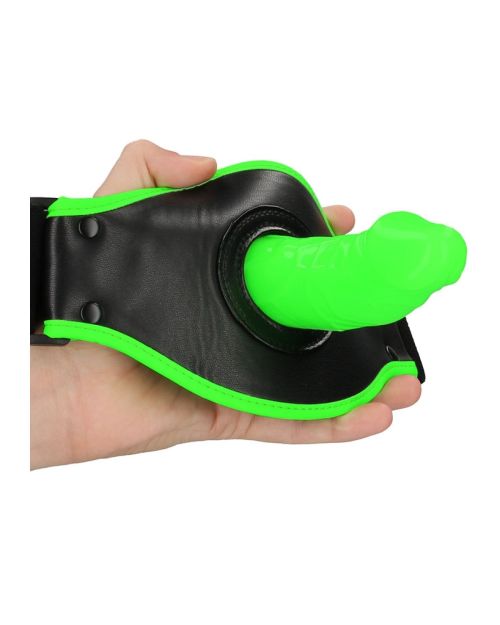 Ouch! Glow in the Dark Dijbeen Strap-On Dildo 14 cm