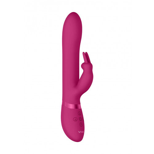 Vive Amoris Stotende Rabbit Vibrator 23 cm Roos