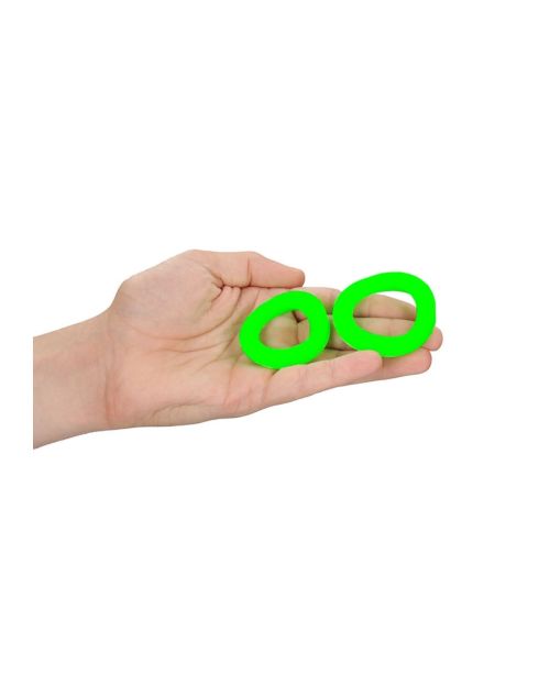 Ouch! Glow in the Dark Cockringset 2 Stuks