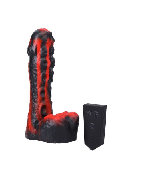 Doc Johnson Fort Troff Issued Tendril Stotende Vibrator Rood 21 Cm