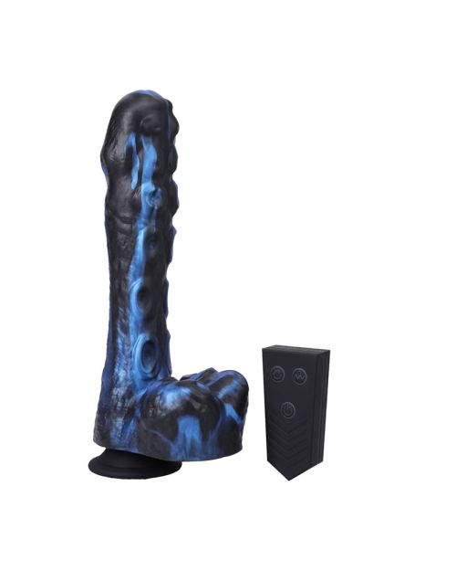 Doc Johnson Fort Troff Issued Tendril Stotende Vibrator Blauw 21 Cm